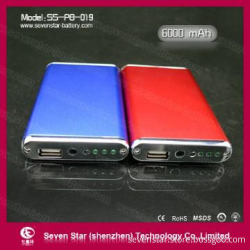 mobile phone power bank 6000 mAh